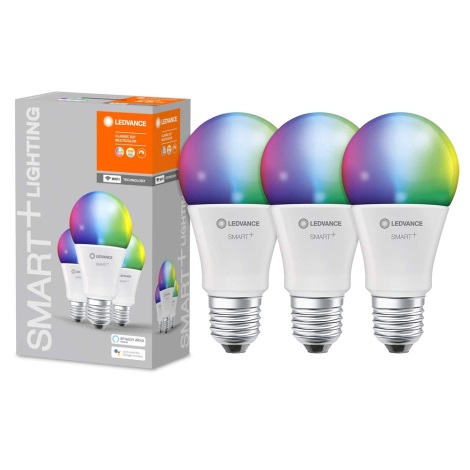 SET 3x LED RGB Dimming bec SMART + E27/14W/230V 2700K-6500K Wi-Fi - Ledvance