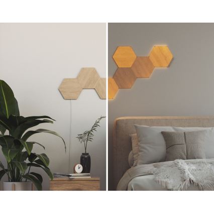 SET 3x panou LED dimabil HEXAGONS LED/2W/230V Nanoleaf Wi-Fi