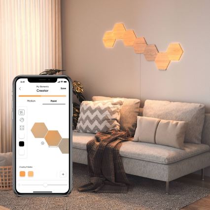 SET 3x panou LED dimabil HEXAGONS LED/2W/230V Nanoleaf Wi-Fi