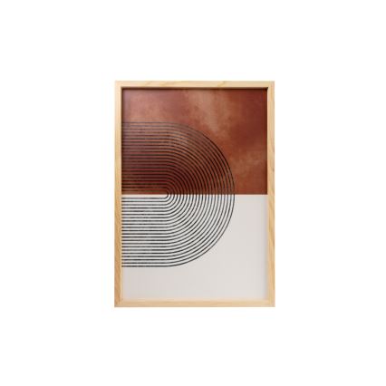 SET 3x pictură în ramă foto 50x70 cm bej/maro