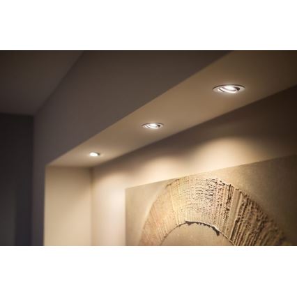 SET 3x plafonieră LED încastrată dimabilă Hue MILLISKIN 1xGU10/5,7W/230V 2000-6500K Philips