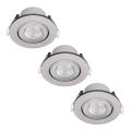 SET 3x plafonieră LED încastrată LED/4,5W/230V 2700K Philips