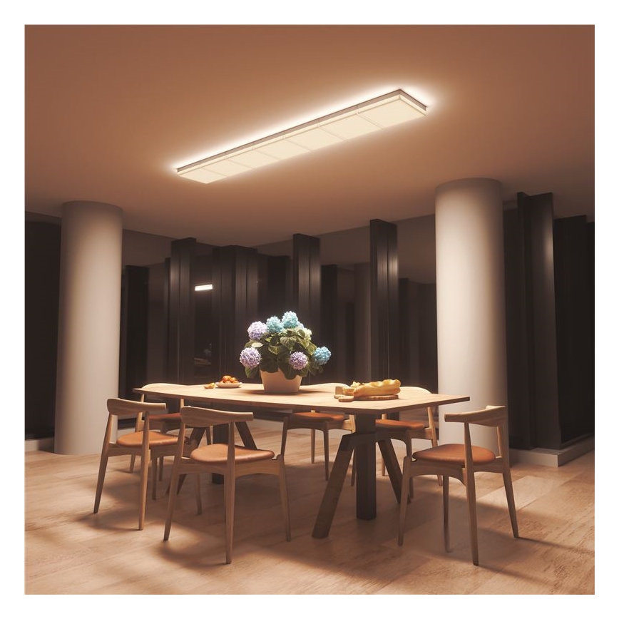 SET 3x plafonieră RGBW dimabilă Nanoleaf SKYLIGHT 1xLED/18W/230V + 2xLED/16W/230V 2700-6500K Wi-Fi