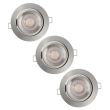 SET 3x plafoniere LED dimabile încastrate SIMPLE 3xLED/5W/230V