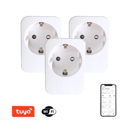 SET 3x priză inteligentă NEO LITE 3680W/230V/16A Wi-Fi Tuya Immax NEO 07761C