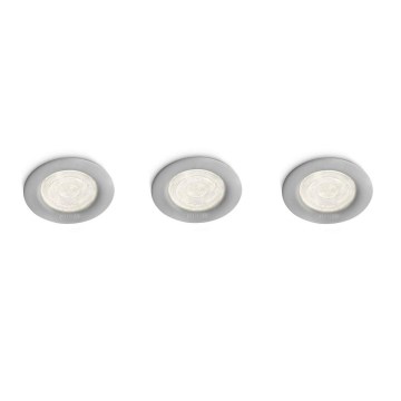 SET 3x spot LED încastrat Philips 59100/87/16 MYLIVING SCEPTRUM LED/3W/230V