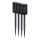 Set 4 buc. lămpi solare LED DECOR, 1,2 V, 150 mAh, 3000 K, 39 cm, IP44, negru