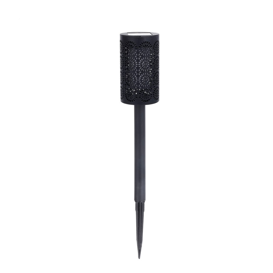 Set 4 buc. lămpi solare LED DECOR, 1,2 V, 150 mAh, 3000 K, 39 cm, IP44, negru