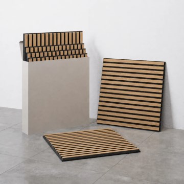 Set 4 buc. panouri acustice VASAVIK 60x60 cm, stejar oleiat