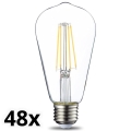SET 48x bec LED VINTAGE E27/4,3W/230V 2700K