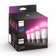 SET 4x bec LED dimabil Philips Hue White And Color Ambience E27/6,5W/230V 2000-6500K