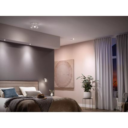 Set de 4 becuri LED reglabile Philips Hue WHITE AMBIANCE GU10/4,2W/230V 2200-6500K