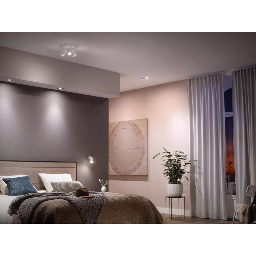 Set de 4 becuri LED reglabile Philips Hue WHITE AMBIANCE GU10/4,2W/230V 2200-6500K