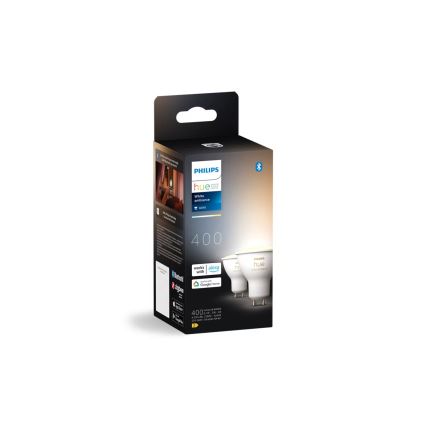 Set de 4 becuri LED reglabile Philips Hue WHITE AMBIANCE GU10/4,2W/230V 2200-6500K