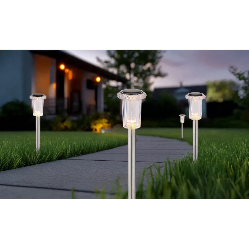 SET 4x corp de iluminat LED solar Globo LED/0,06W/1,2V IP44