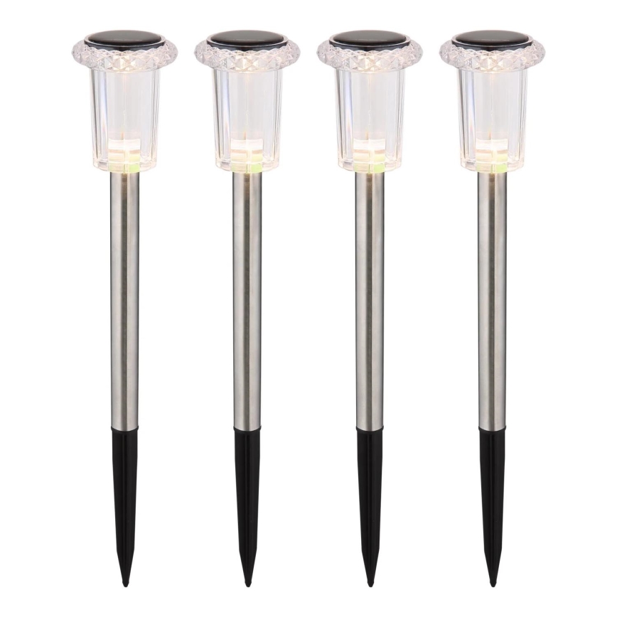 SET 4x corp de iluminat LED solar Globo LED/0,06W/1,2V IP44