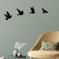 SET 4x decorațiune de perete metal păsări
