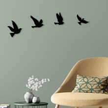 SET 4x decorațiune de perete păsări