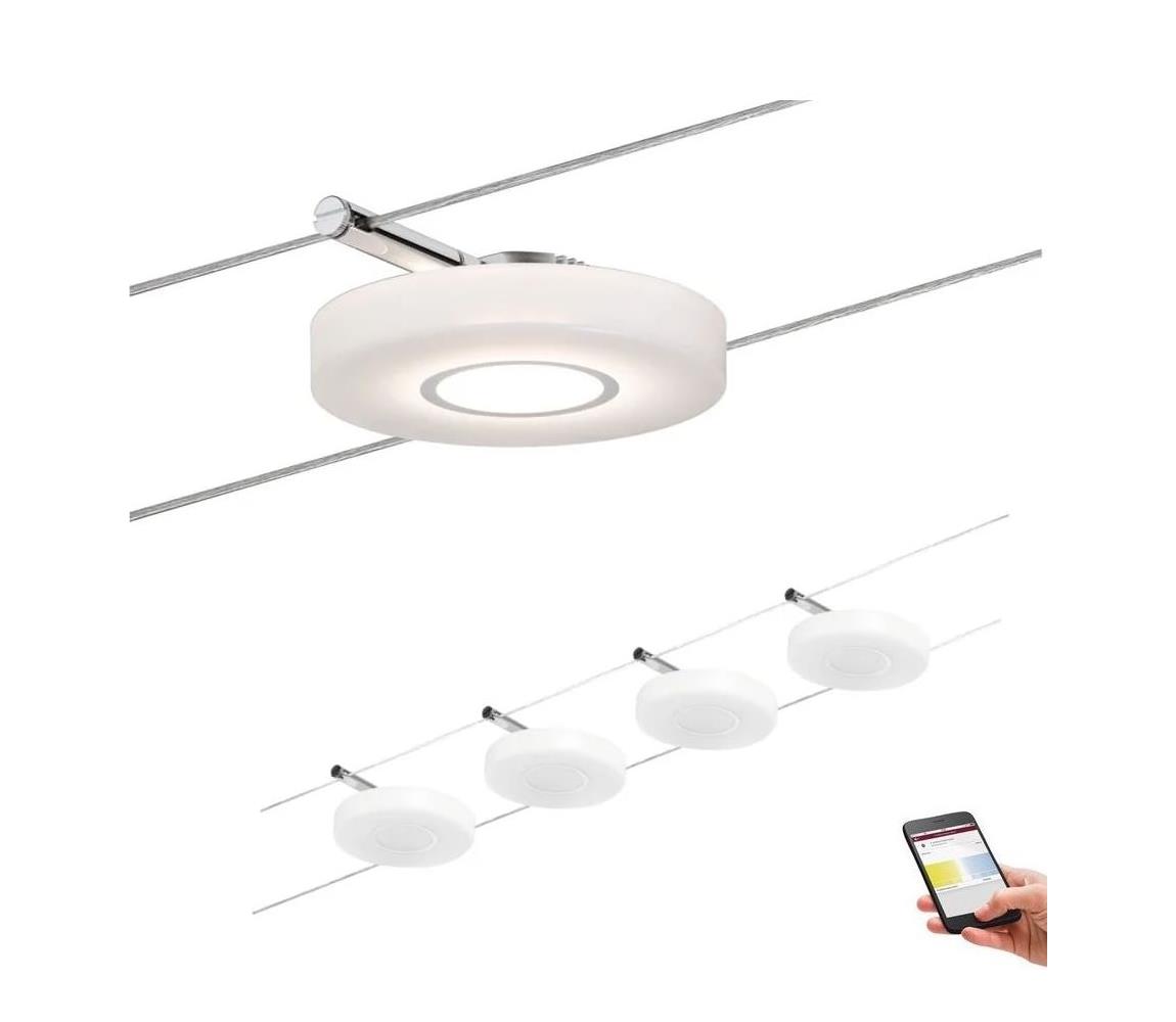SET 4x lustră pe cablu dimabilă LED/4W SMART DISC 230V Paulmann 50109