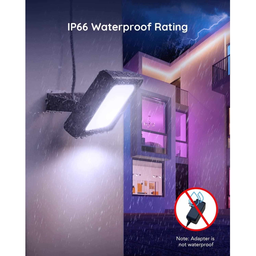 SET 4x proiectoare de exterior Govee SMART LED Wi-Fi IP66