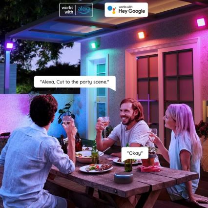 SET 4x proiectoare de exterior Govee SMART LED Wi-Fi IP66