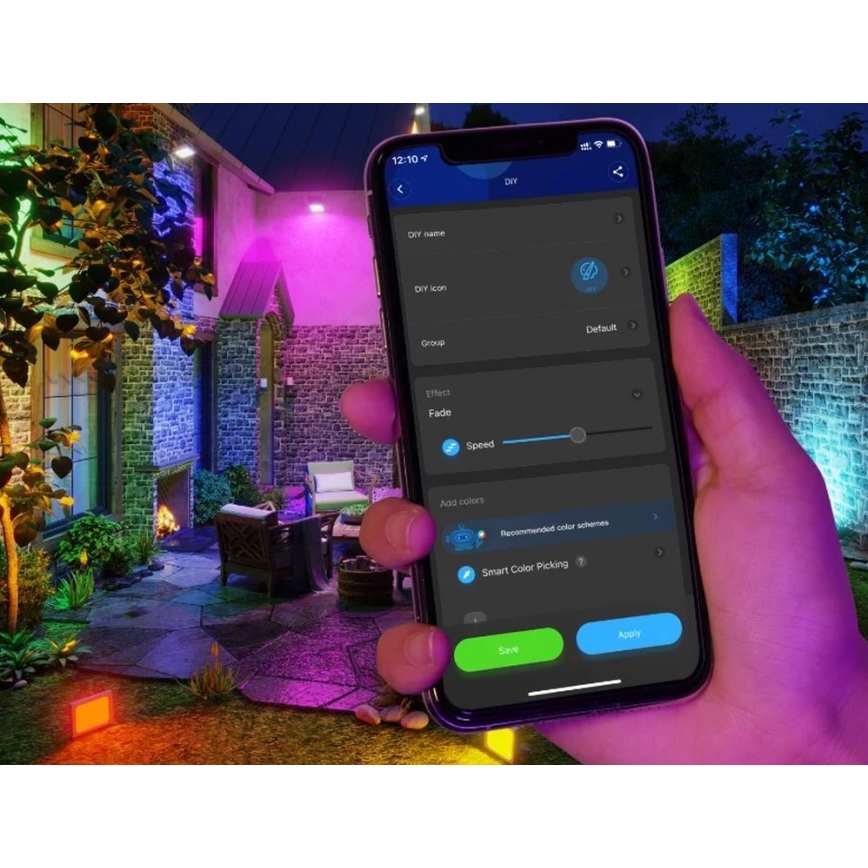 SET 4x proiectoare de exterior Govee SMART LED Wi-Fi IP66