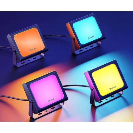 SET 4x proiectoare de exterior Govee SMART LED Wi-Fi IP66