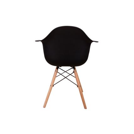 SET 4x scaun de sufragerie NEREA 81x61 cm negru/fag