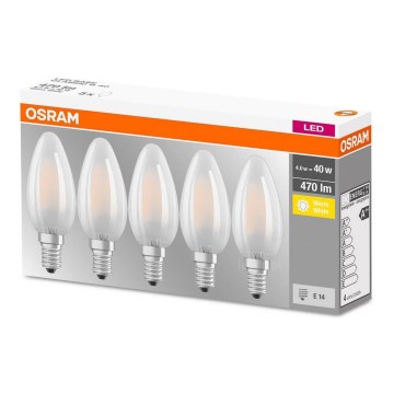 SET 5x Bec LED VINTAGE E14/4W/230V 2700K - Osram
