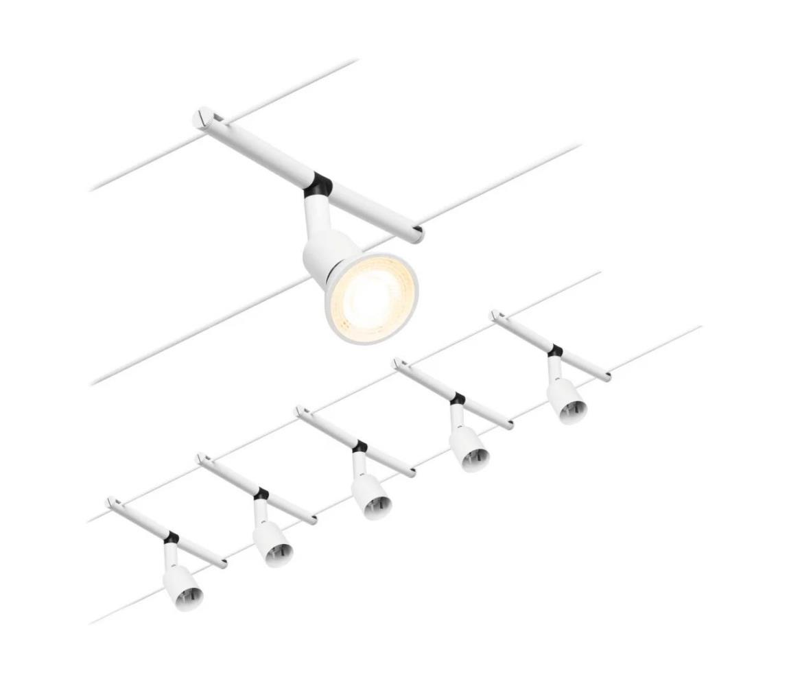 SET 5x lustră pe cablu Paulmann 94458 GU53/10W SALT 230V alb