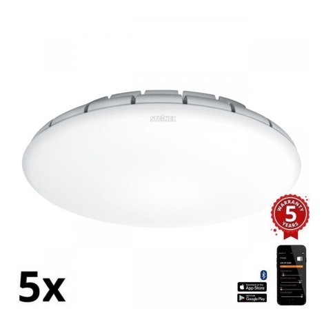 SET 5x plafonieră LED cu senzor RS PRO S10 SC LED/9,1W/230V 3000K Steinel 081935
