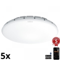 SET 5x plafonieră LED cu senzor RS PRO S10 SC LED/9,1W/230V 4000K Steinel 081928