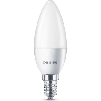 SET 6x bec LED Philips B35 E14/5,5W/230V 2700K