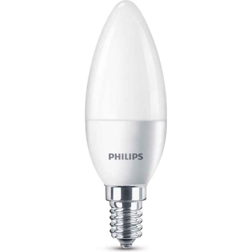 SET 6x bec LED Philips B35 E14/5,5W/230V 2700K