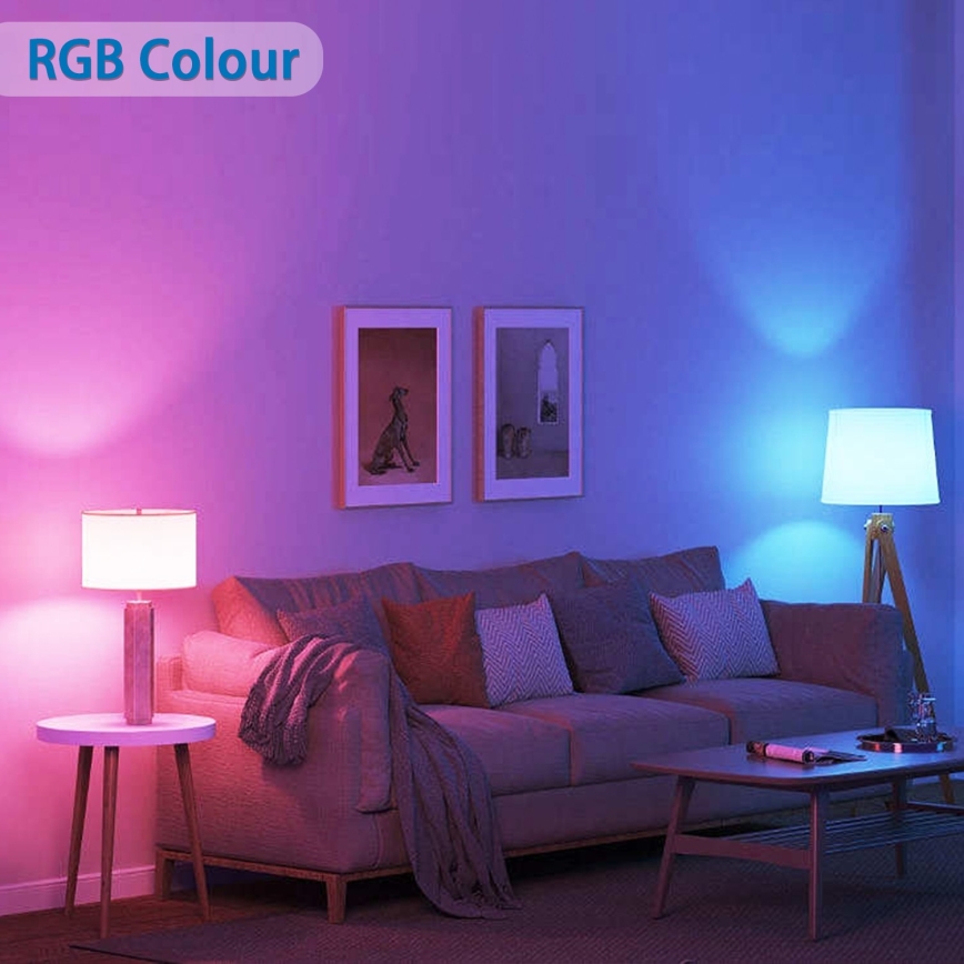 Set de 6 becuri LED RGBW reglabile MESH GU10/6,5W/230V 2700-6500K Wi-Fi + telecomandă - Aigostar