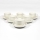Set 6x ceașcă ceramică cu farfurioară albă