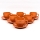 Set 6x ceașcă ceramică Tereza cu farfurioară roz-somon