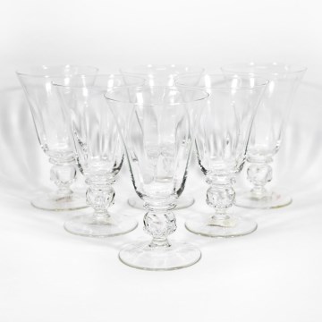 Set 6x cupă din sticlă pentru înghețată