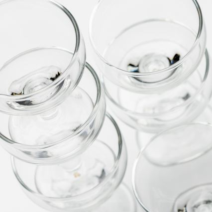 Set 6x pahar transparent pentru lichior