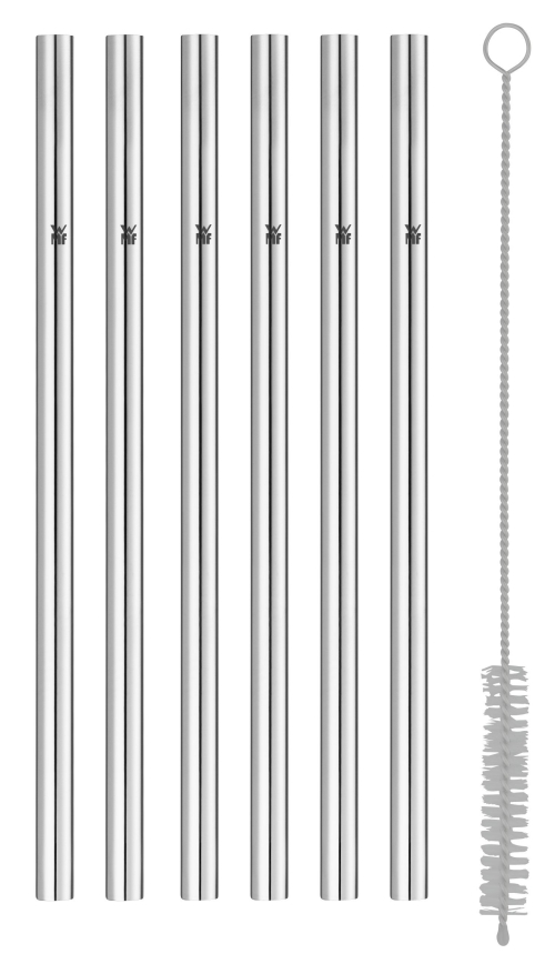 SET 6x pai din oțel inoxidabil WMF BARIC + perie de curățare