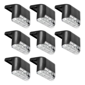 SET 8x corp de iluminat LED solar pentru scări LED/0,06W/1,2V 3000K IP44 600 mAh