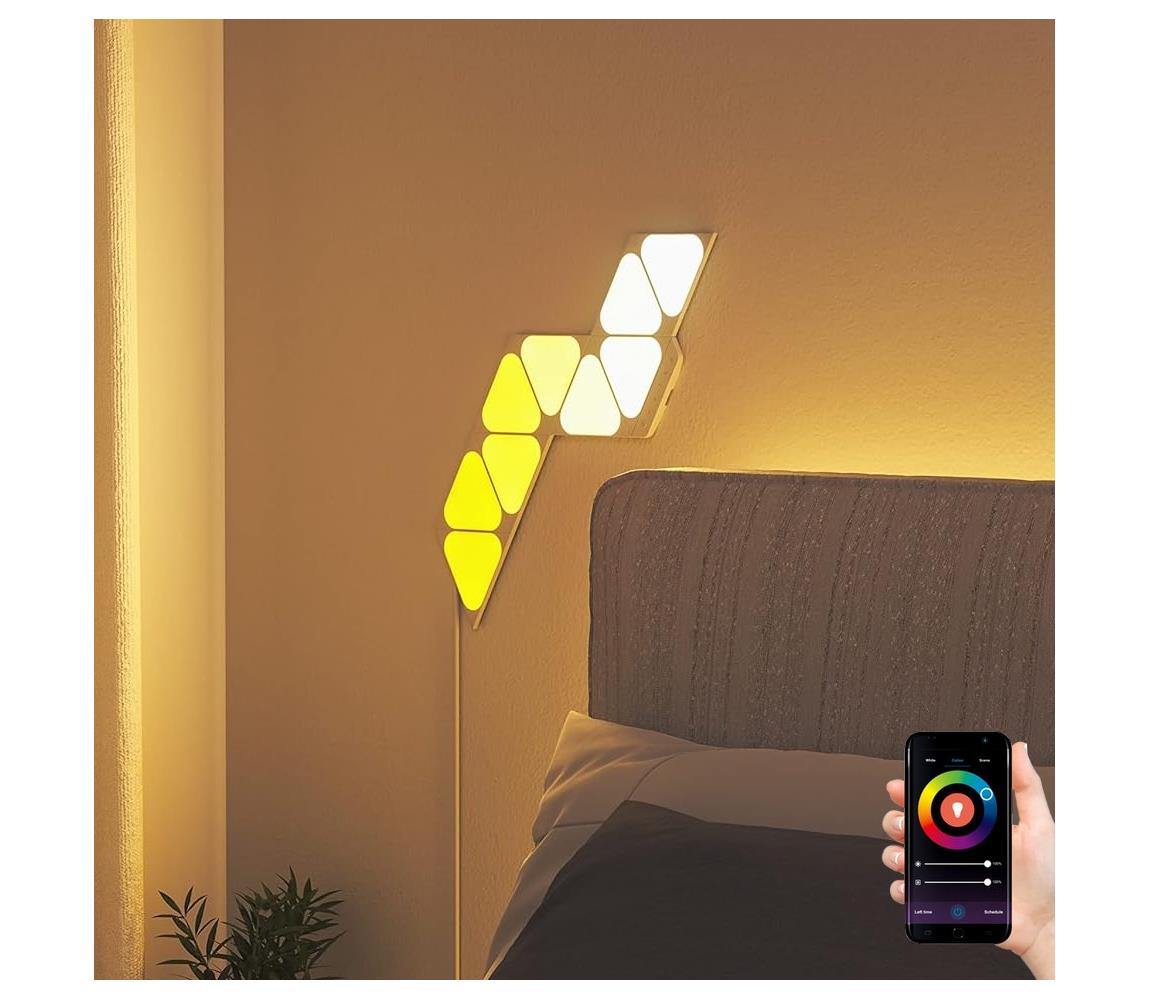 SET 9x panou LED RGBW dimabil TRIANGLES 054W Nanoleaf NL48-0002TW-9PK-EU