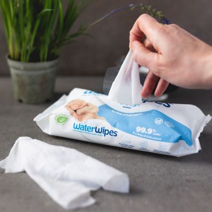 SET 9x șervețele umede fără plastic WaterWipes 60 buc. (540 buc.)