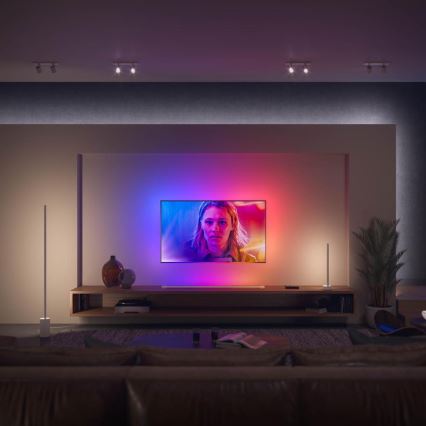 SET bandă LED RGBW dimabilă Philips Hue WHITE AND COLOR AMBIANCE 2m LED/20W/230V + 4x Dimmable bulb Philips A60 E27/6,5W/230V 2000-6500K