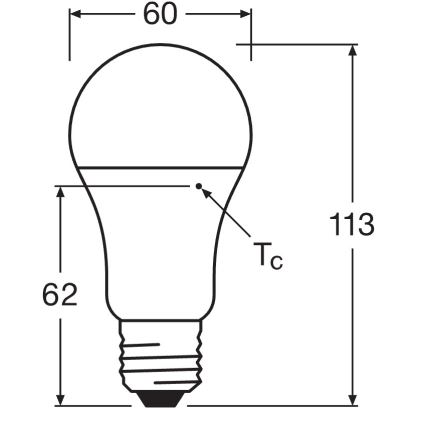 Set de 10 becuri LED CLASSIC A75 E27/10W/230V 2700K - Osram