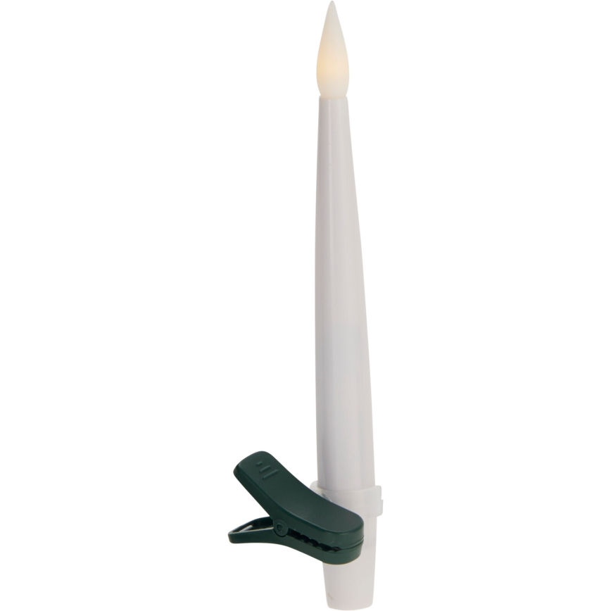 Set de 10 lumânări LED reglabile pentru decorațiuni de Crăciun, LED/1xAAA, 15 cm, alb cald, cu telecomandă