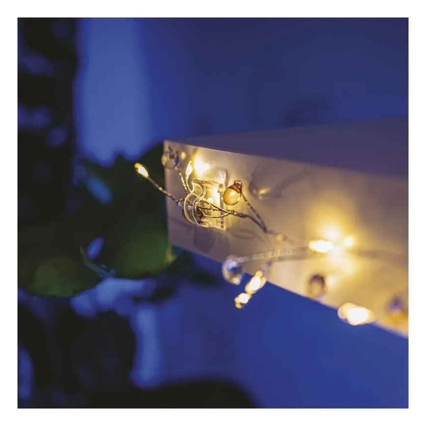 Set de 10 suporturi pentru ghirlande de Crăciun