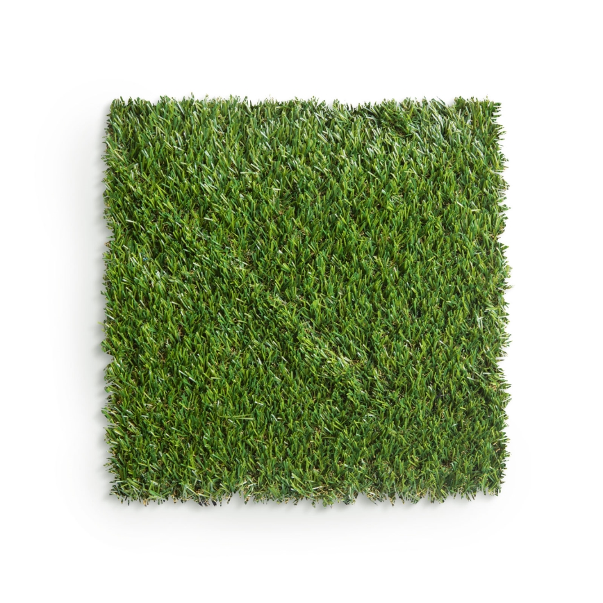Set de 11 plăci de gazon artificial 30x30 cm, înălțimea firelor 20 mm, verde