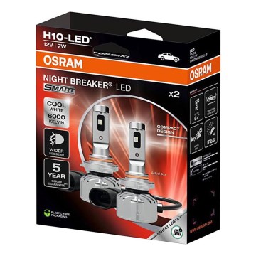 Set de 2 becuri auto LED NIGHT BREAKER SMART H10 PY20d/7W/12V 6000K - Osram