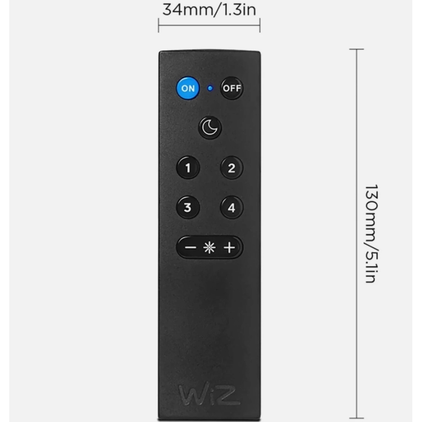 Set 2x becuri LED dimabile A60 E27/9W/230V 2700K Wi-Fi + telecomandă - WiZ